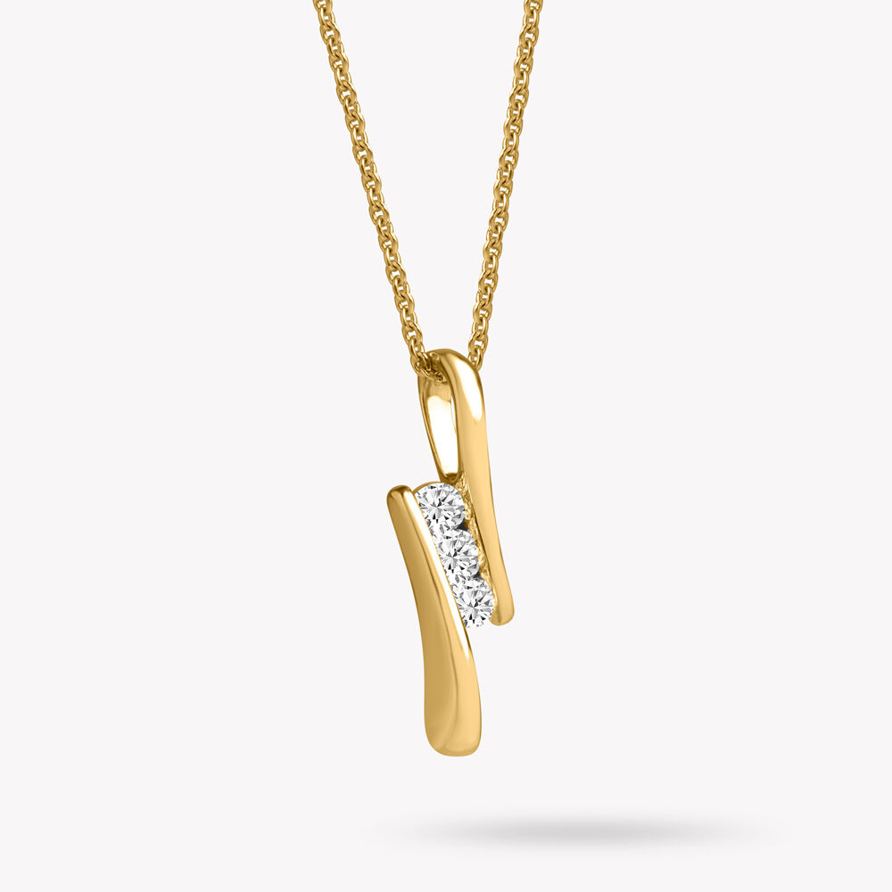 Bend The Rules pendent and Earrings Set with Chain,,hi-res image number null