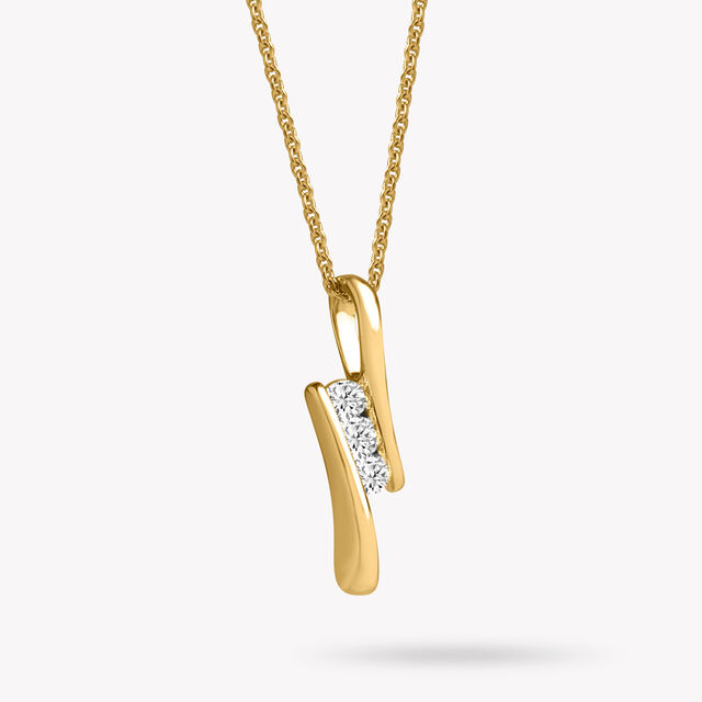 Bend The Rules pendent and Earrings Set with Chain,,hi-res image number null