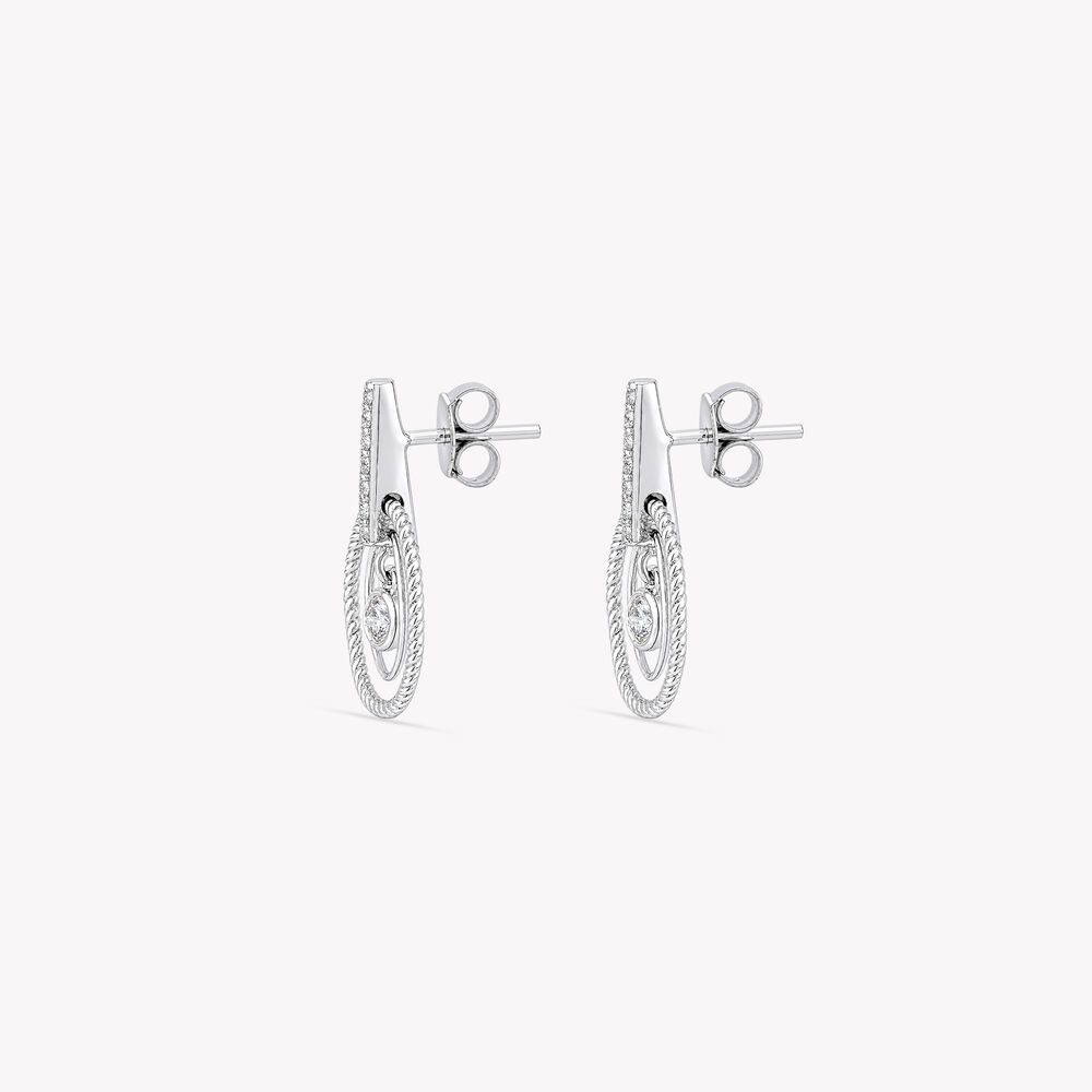 Looped In Light Silver Stud Earrings,,hi-res image number null