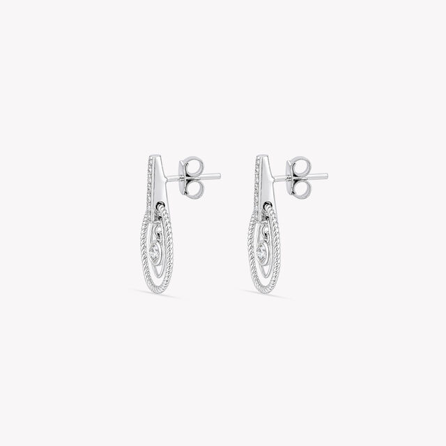 Looped In Light Silver Stud Earrings,,hi-res image number null