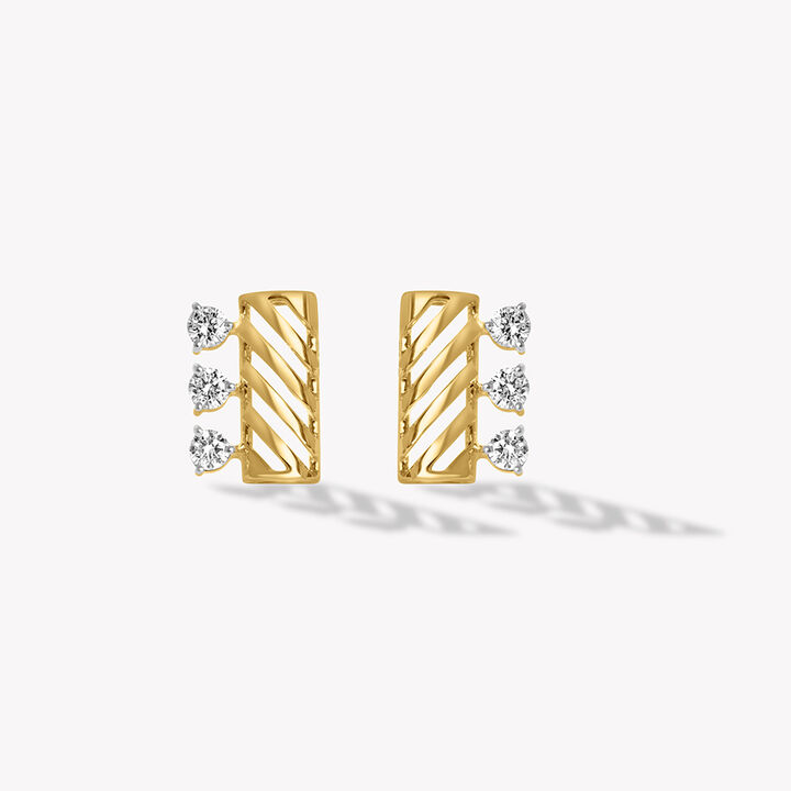 Side By Shine Stud Earrings