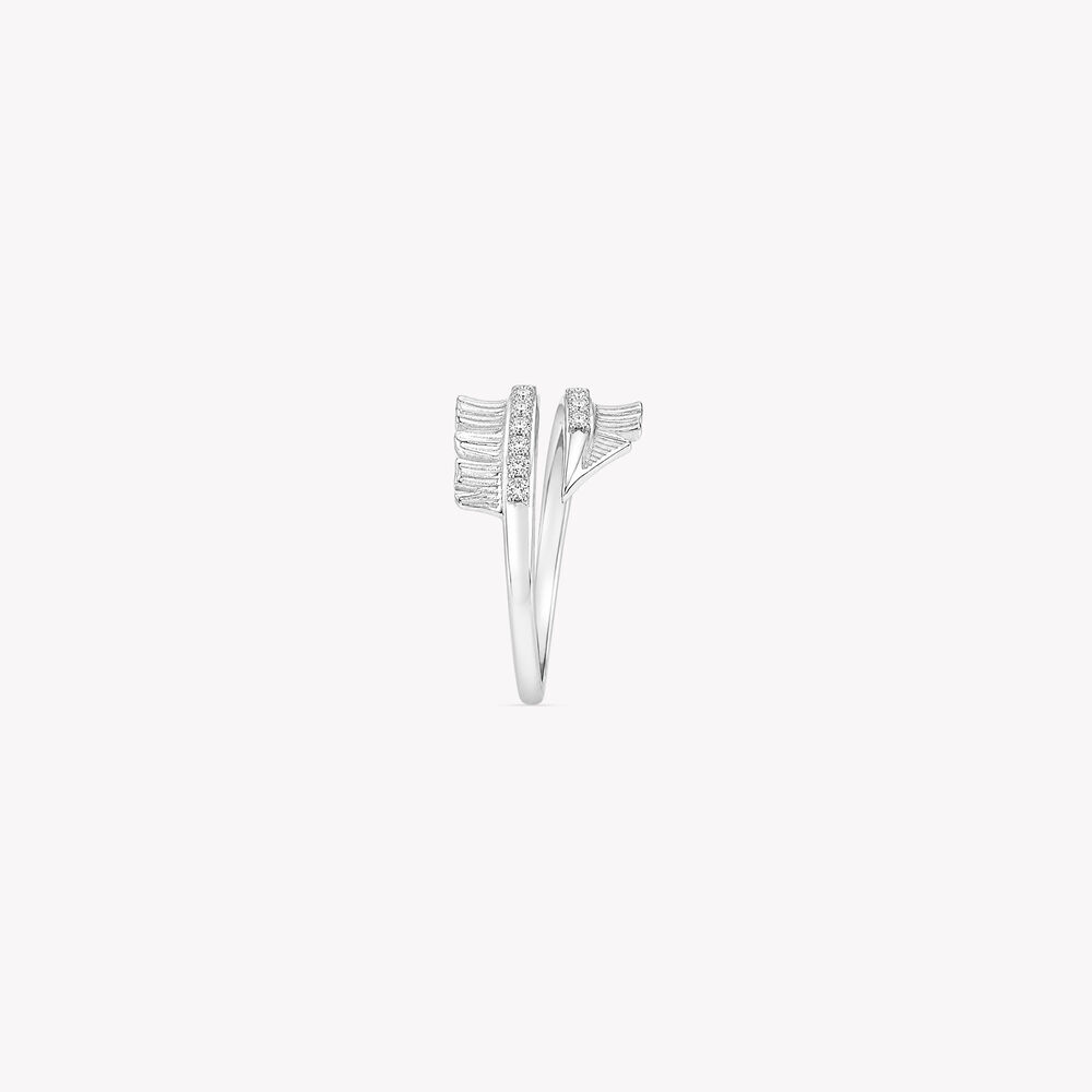 Feather By Feather Silver Finger Ring,,hi-res image number null