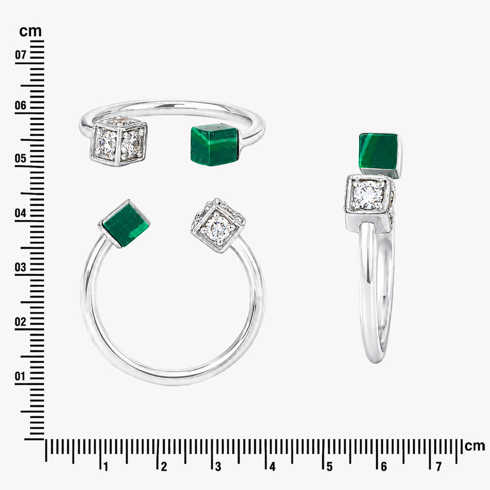 Cube To Cube Silver Finger Ring,,hi-res image number null