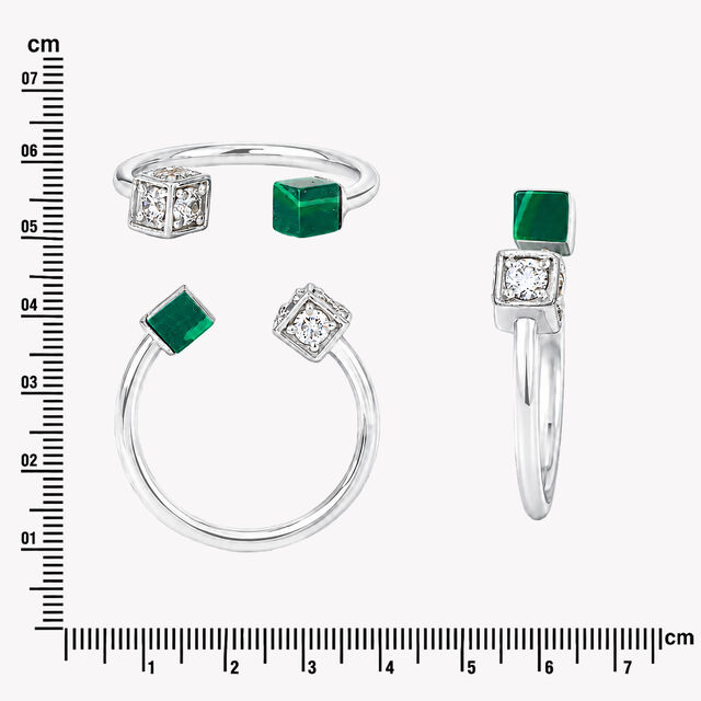 Cube To Cube Silver Finger Ring,,hi-res image number null