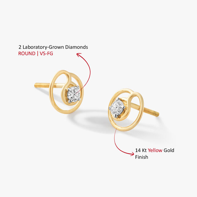 Swirl Away Stud Earrings,,hi-res image number null