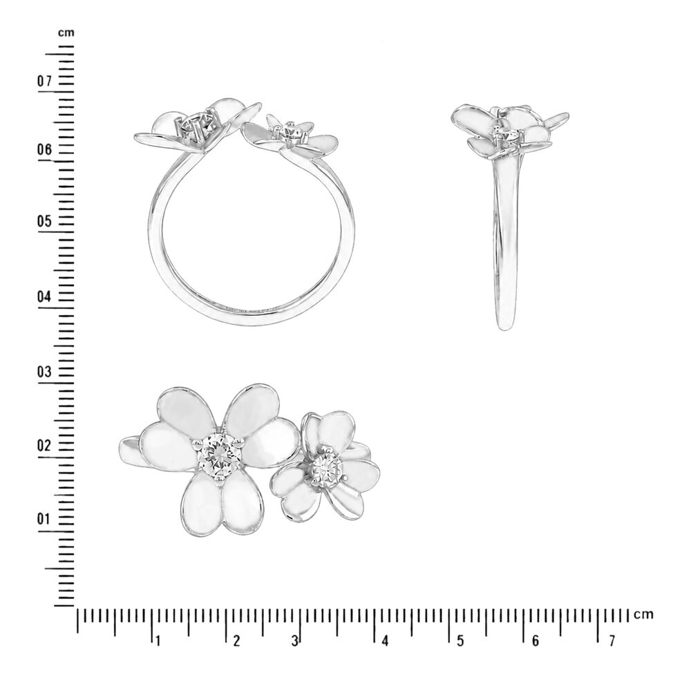 Bloom With A View Silver Finger Ring,,hi-res image number null