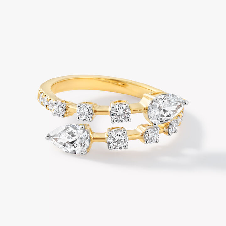 Spiral Into Sparkle Ring
