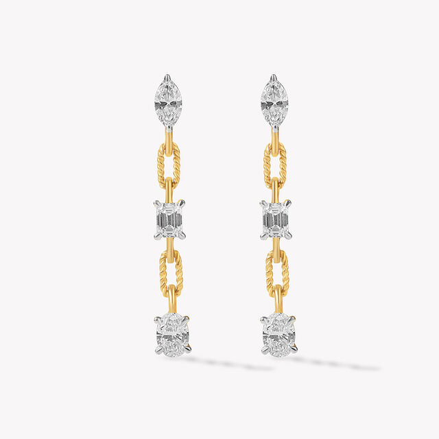 Cut By Cut Drop Earrings,,hi-res image number null