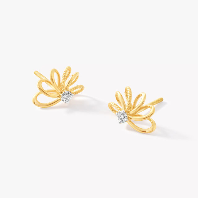 Twisted Daisy Stud Earrings,,hi-res image number null