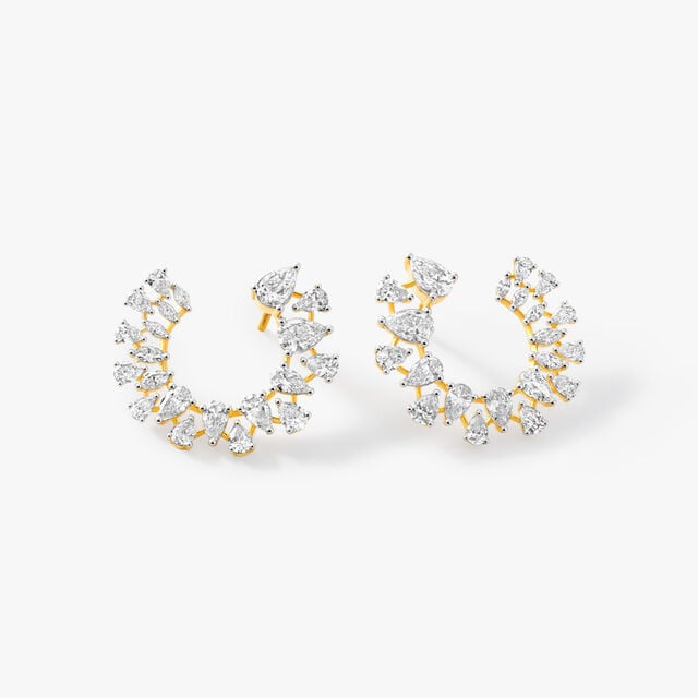 Orange Peel Stud Earrings,,hi-res image number null