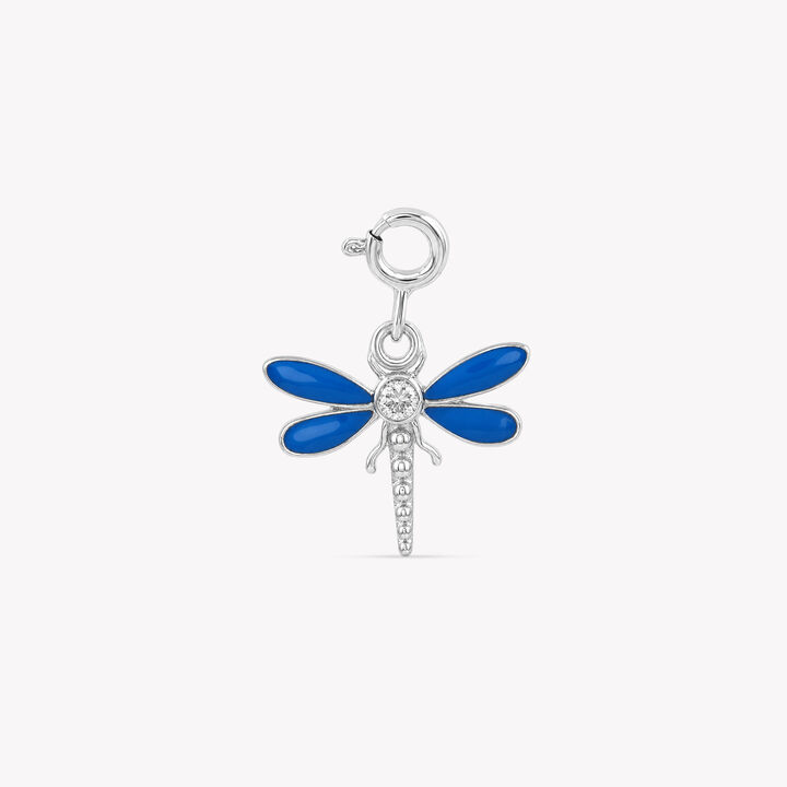 Wing It Dragonfly Silver Charm
