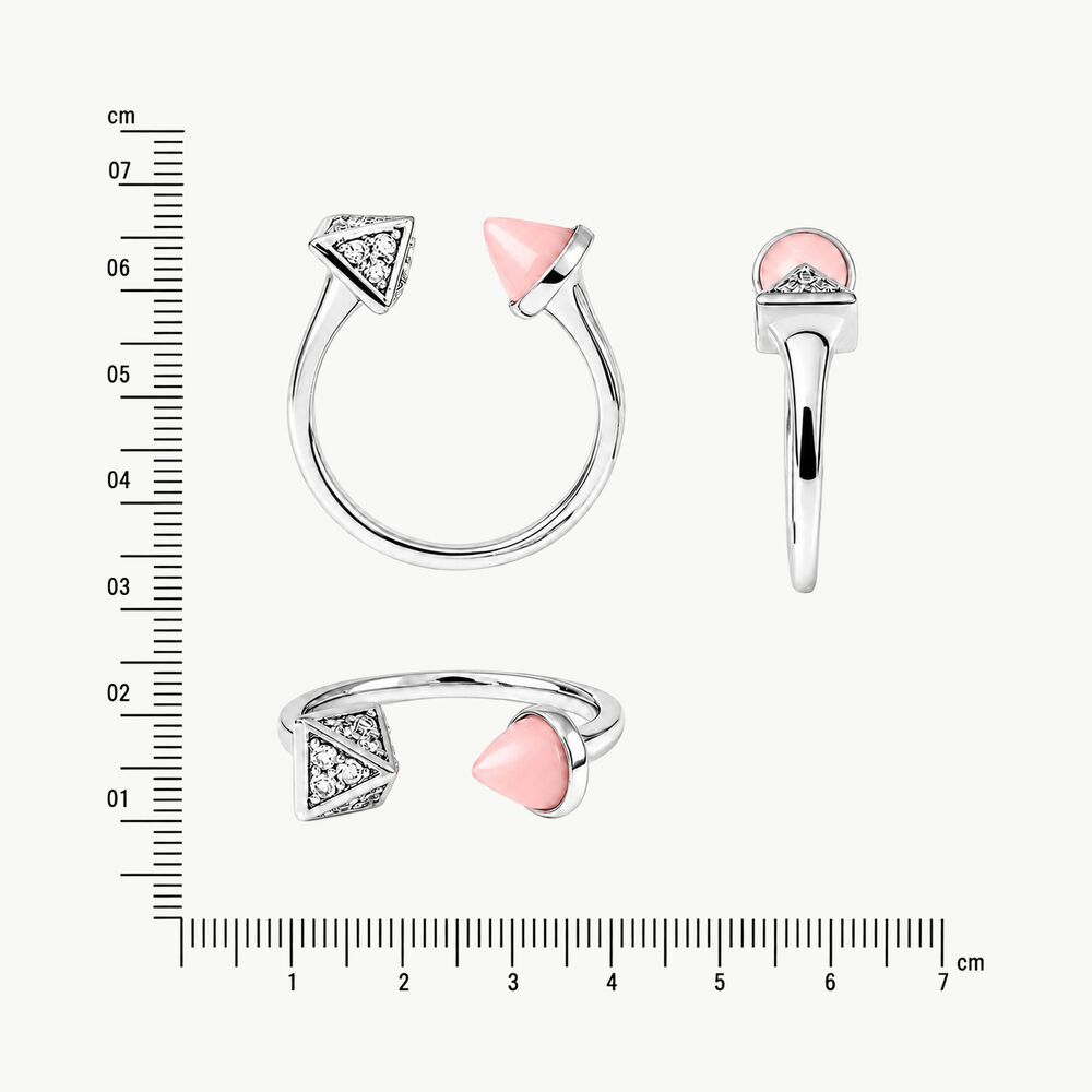 Split The Difference Silver Finger Ring,,hi-res image number null