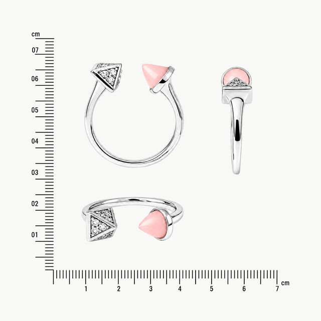 Split The Difference Silver Finger Ring,,hi-res image number null