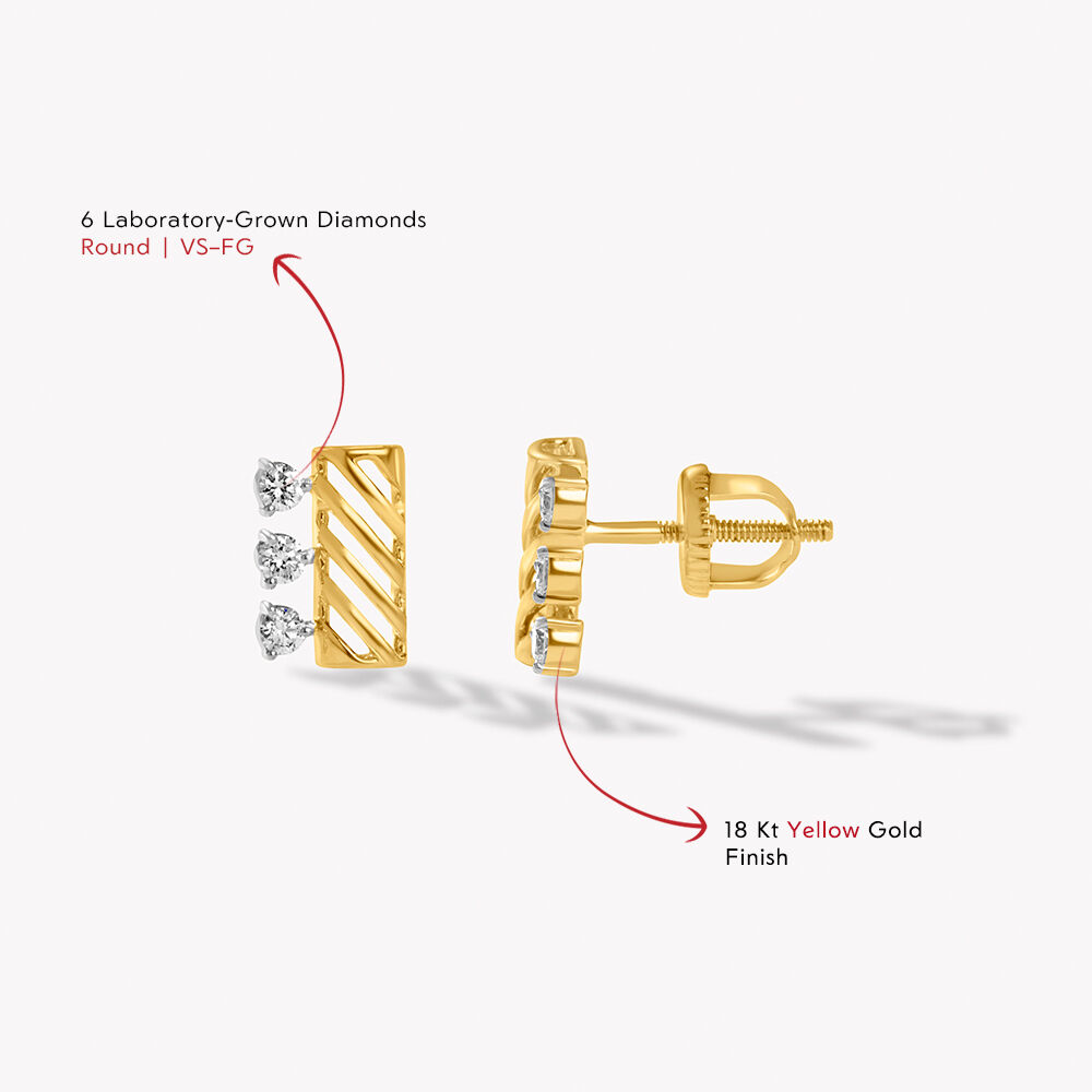 Side By Shine Stud Earrings,,hi-res image number null