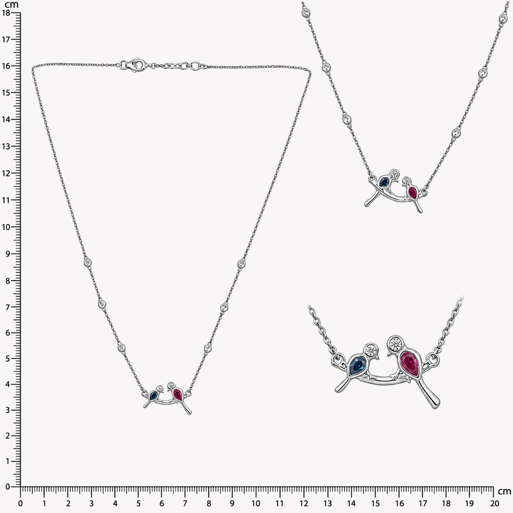 Tweet Together Silver Necklace,,hi-res image number null