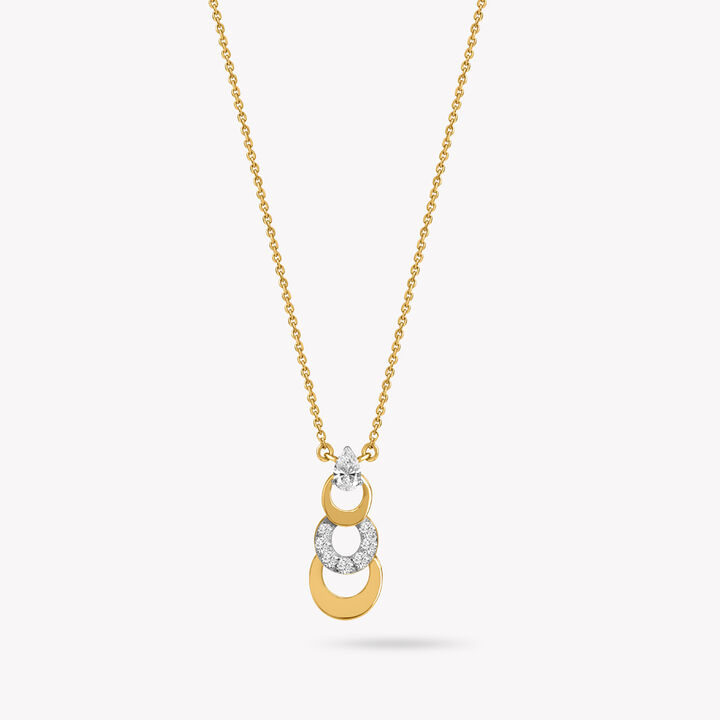 Layer Play Pendant With Chain