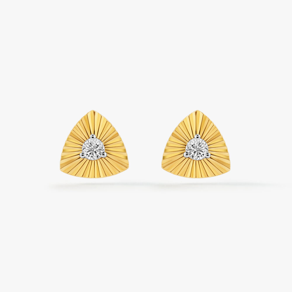 Love Triangle Stud Earrings,,hi-res image number null
