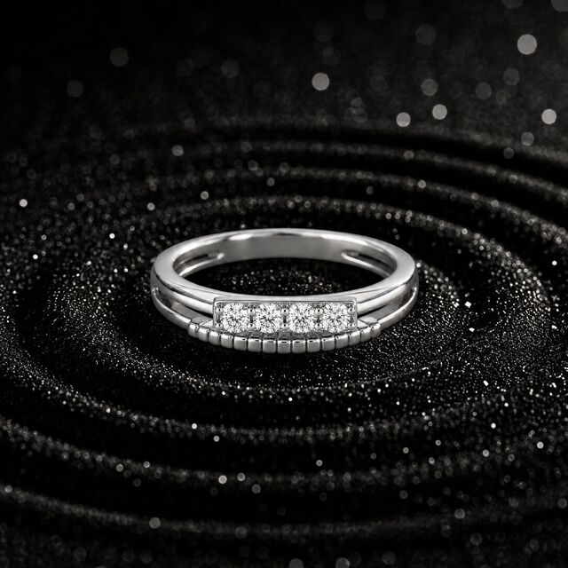 Three To Impress Silver Finger Ring,,hi-res image number null
