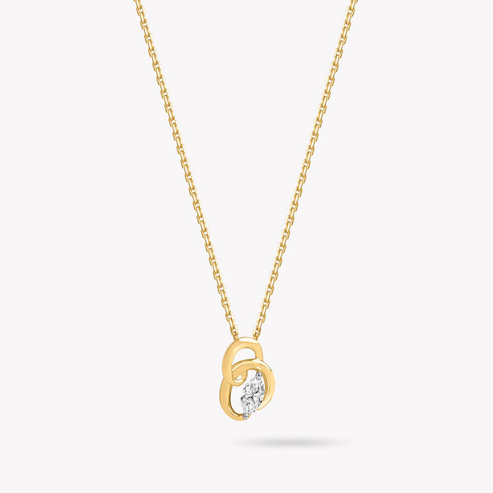 Coil Tease Pendant With Chain