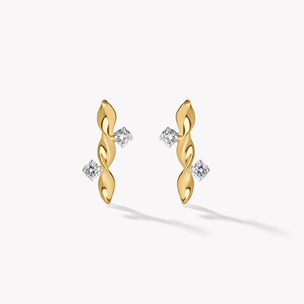 Twist Beat Stud Earrings,,hi-res image number null