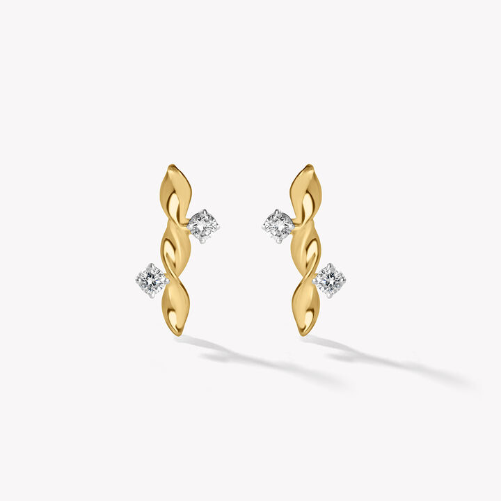 Twist Beat Stud Earrings