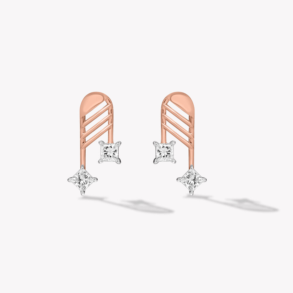 Out Of Line Stud Earrings,,hi-res image number null