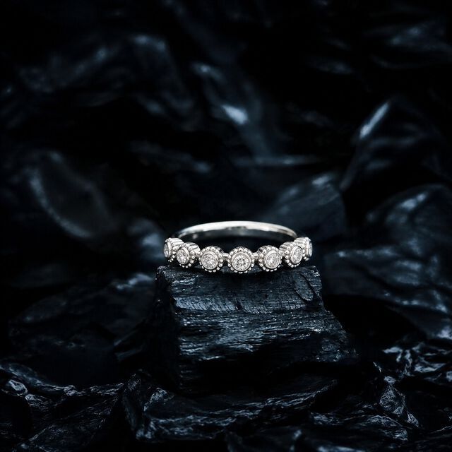 Circle After Circle Silver Finger Ring,,hi-res image number null