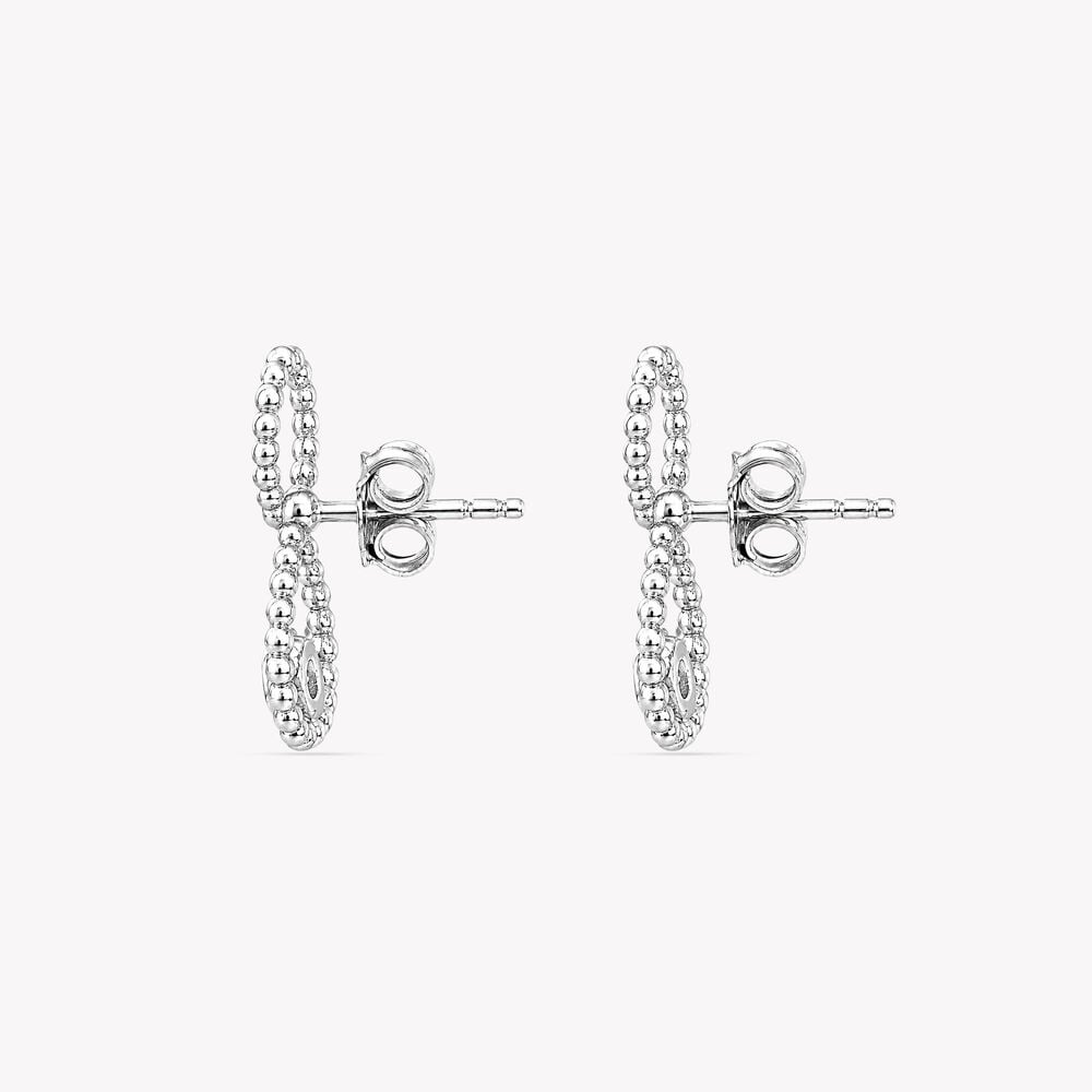 Forever In Focus Silver Stud Earrings,,hi-res image number null