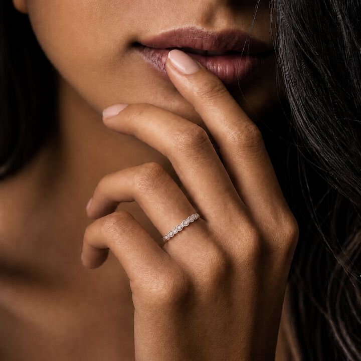 Circle After Circle Silver Finger Ring