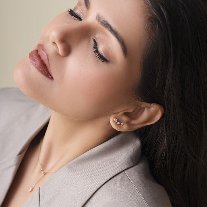 Climb Sideways Stud Earrings