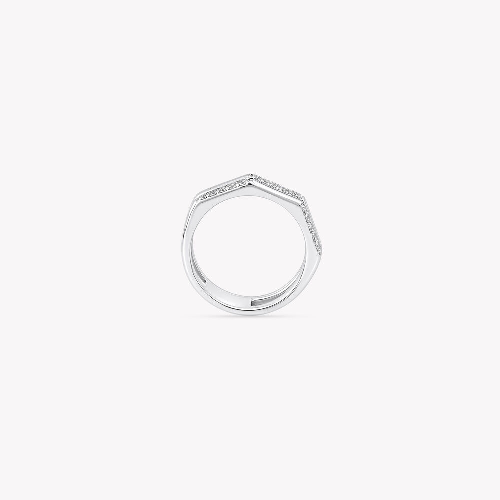 Double Track Silver Finger Ring,,hi-res image number null