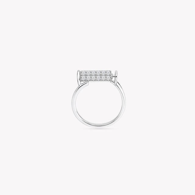 Pin Code Green Silver Finger Ring,,hi-res image number null