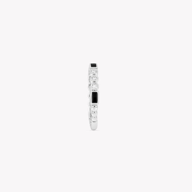Contrast Code Silver Finger Ring,,hi-res image number null
