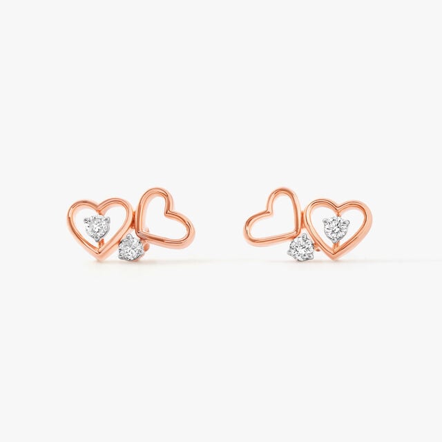 Heart Play Stud Earrings,,hi-res image number null