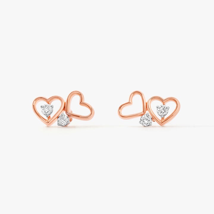 Heart Play Stud Earrings