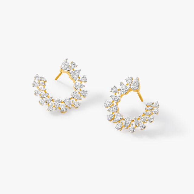 Orange Peel Stud Earrings,,hi-res image number null