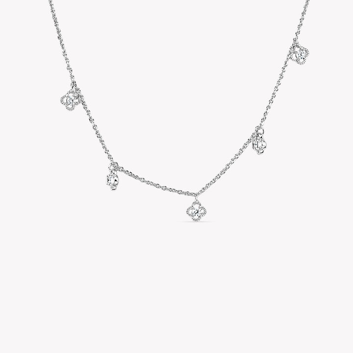 Luck On The Loose Silver Necklace