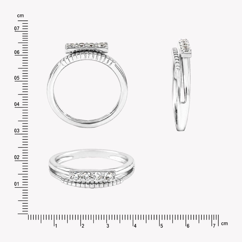 Three To Impress Silver Finger Ring,,hi-res image number null