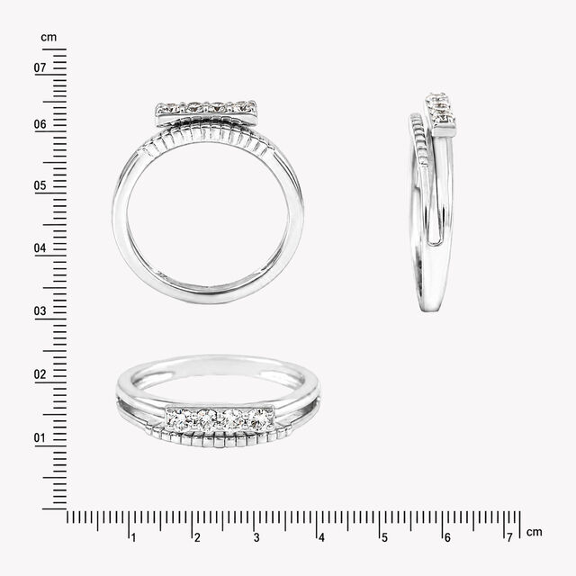 Three To Impress Silver Finger Ring,,hi-res image number null