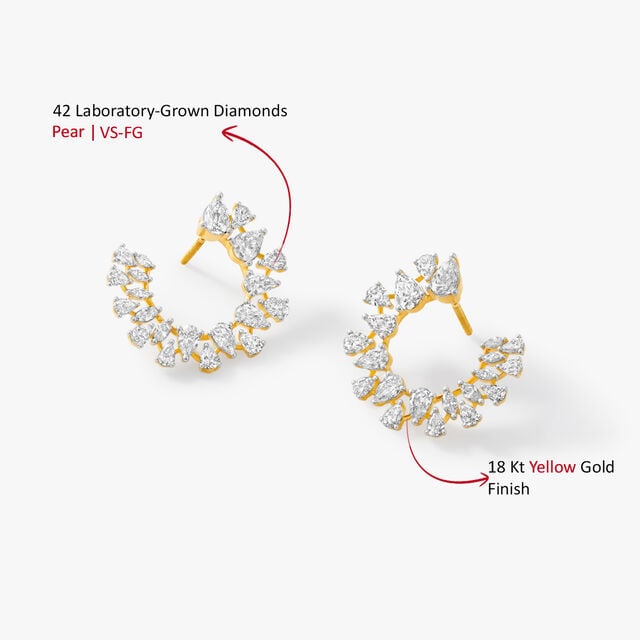 Orange Peel Stud Earrings,,hi-res image number null