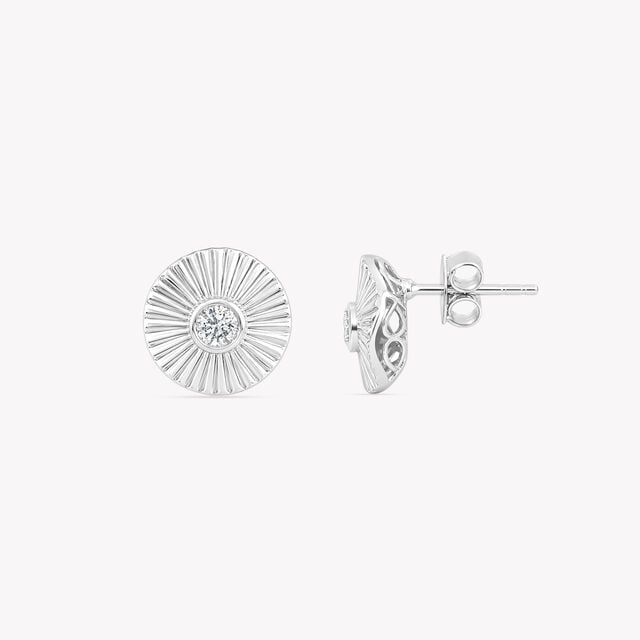 Ray Of Spark Silver Stud Earrings,,hi-res image number null