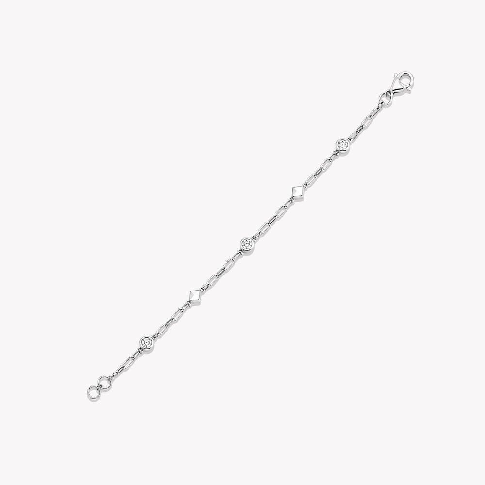 Linked And Lit Silver Bracelet,,hi-res image number null