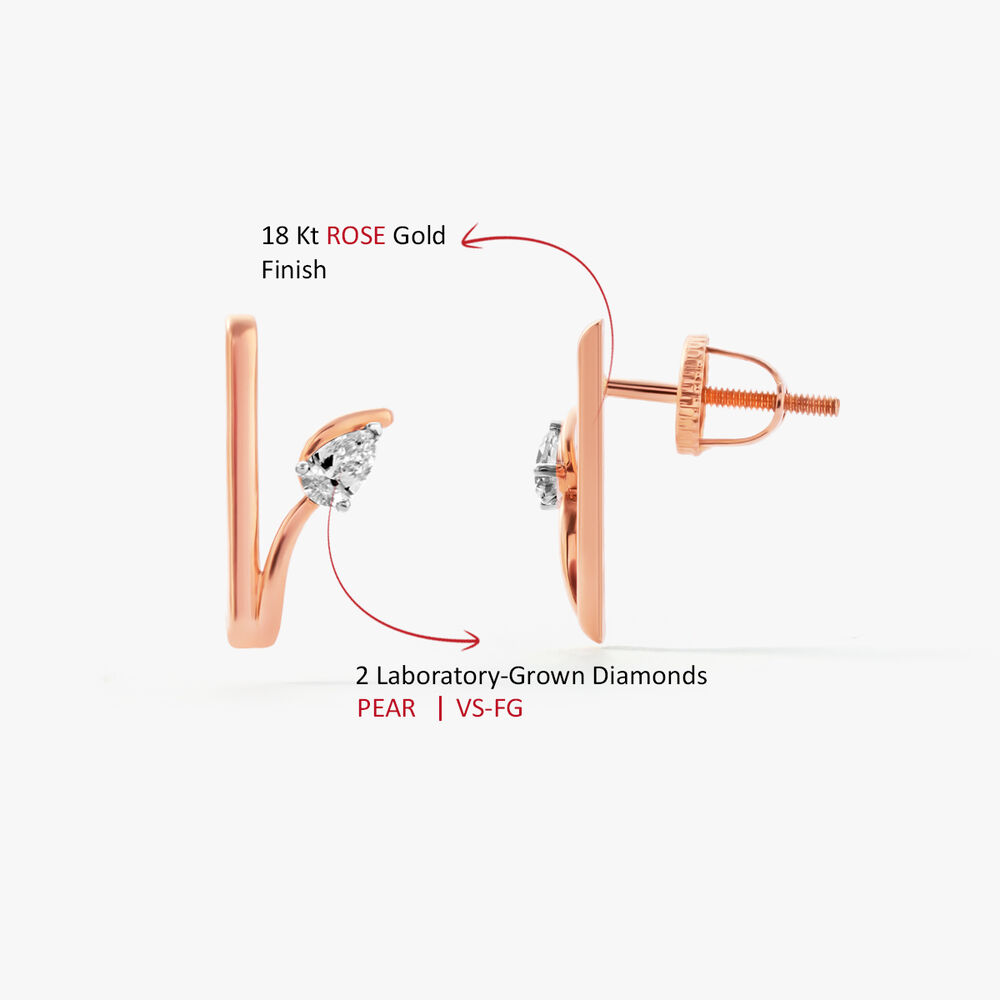 Not So Straight Stud Earrings,,hi-res image number null
