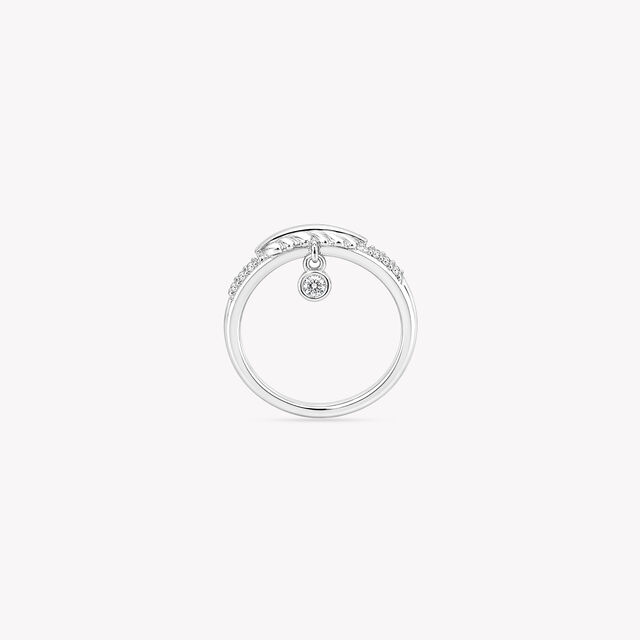 Caught On A Feather Silver Finger Ring,,hi-res image number null