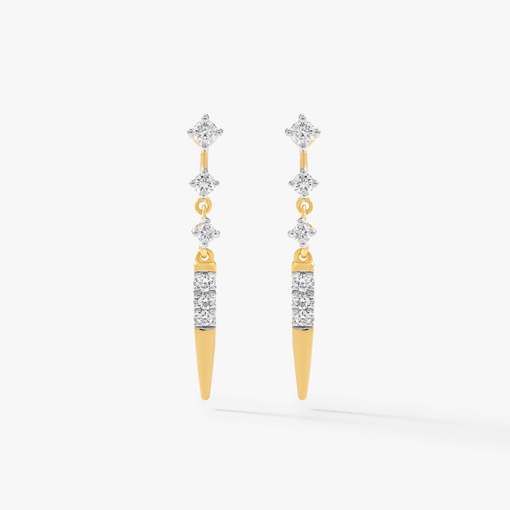 Point Made Drop Earrings,,hi-res image number null