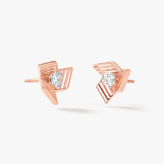 Angle Crush Stud Earrings,,hi-res image number null
