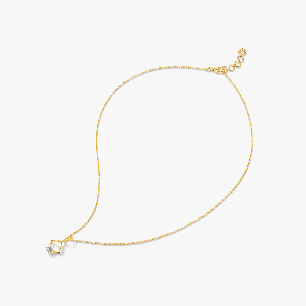 Pear on Point Pendant With Chain,,hi-res image number null
