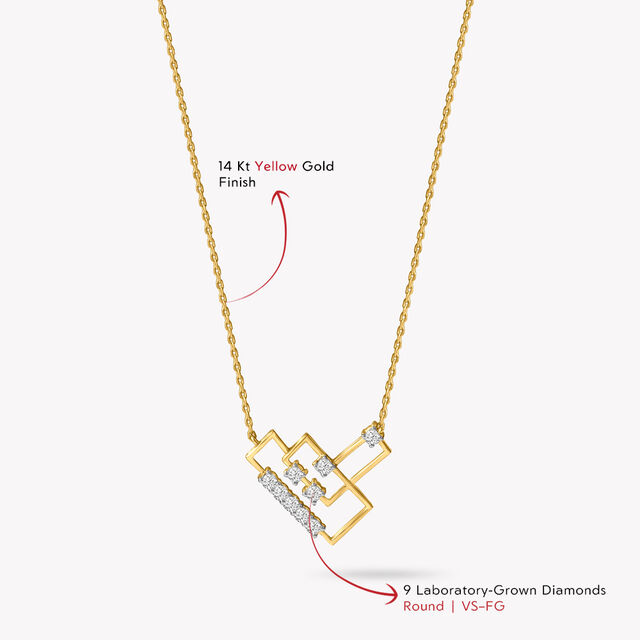 Built On Angles Pendant With Chain,,hi-res image number null