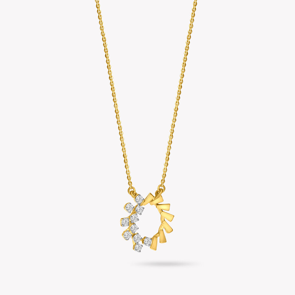 Glow Vs Gold Pendant With Chain,,hi-res image number null