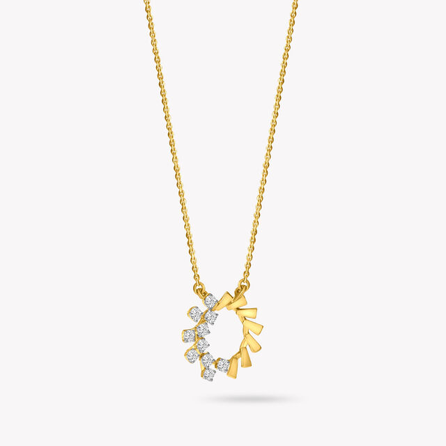 Glow Vs Gold Pendant With Chain,,hi-res image number null